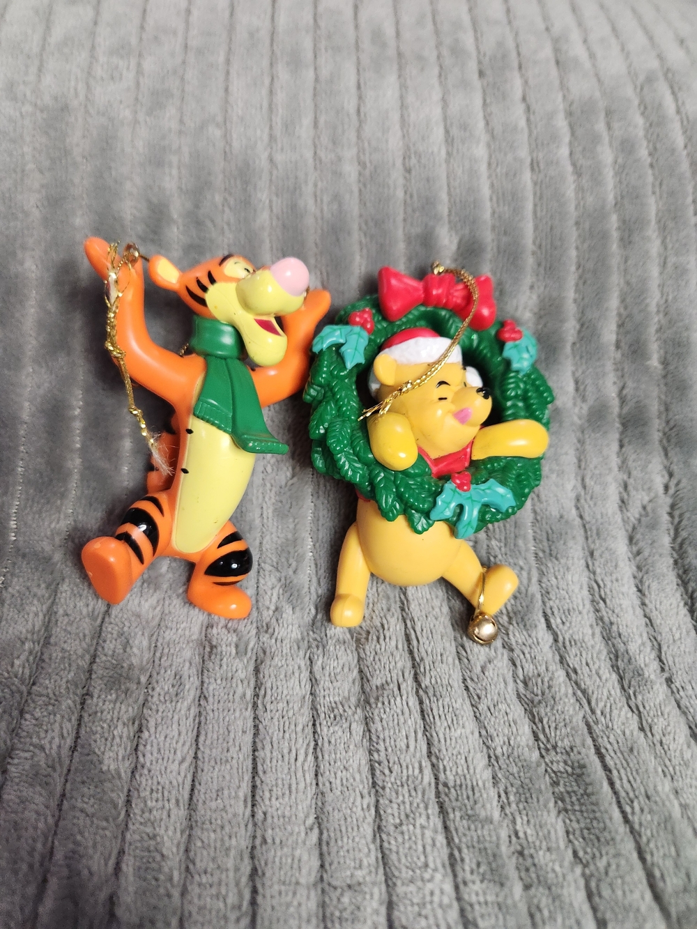 Disney Winnie the Pooh and Tigger holiday Christmas tree ornaments  Tigger